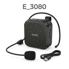 Mini Haut-Parleur Portable E-3080 avec Microphone Sans Fil