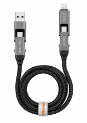 Câble Charge Rapide 4 en 1 CB14 100W Type-C Lightning USB