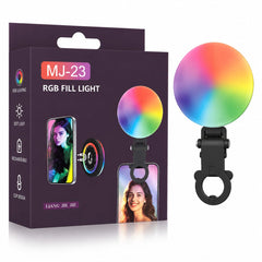 Lampe Selfie RGB MJ-23 Rechargeable à Clip pour Smartphone