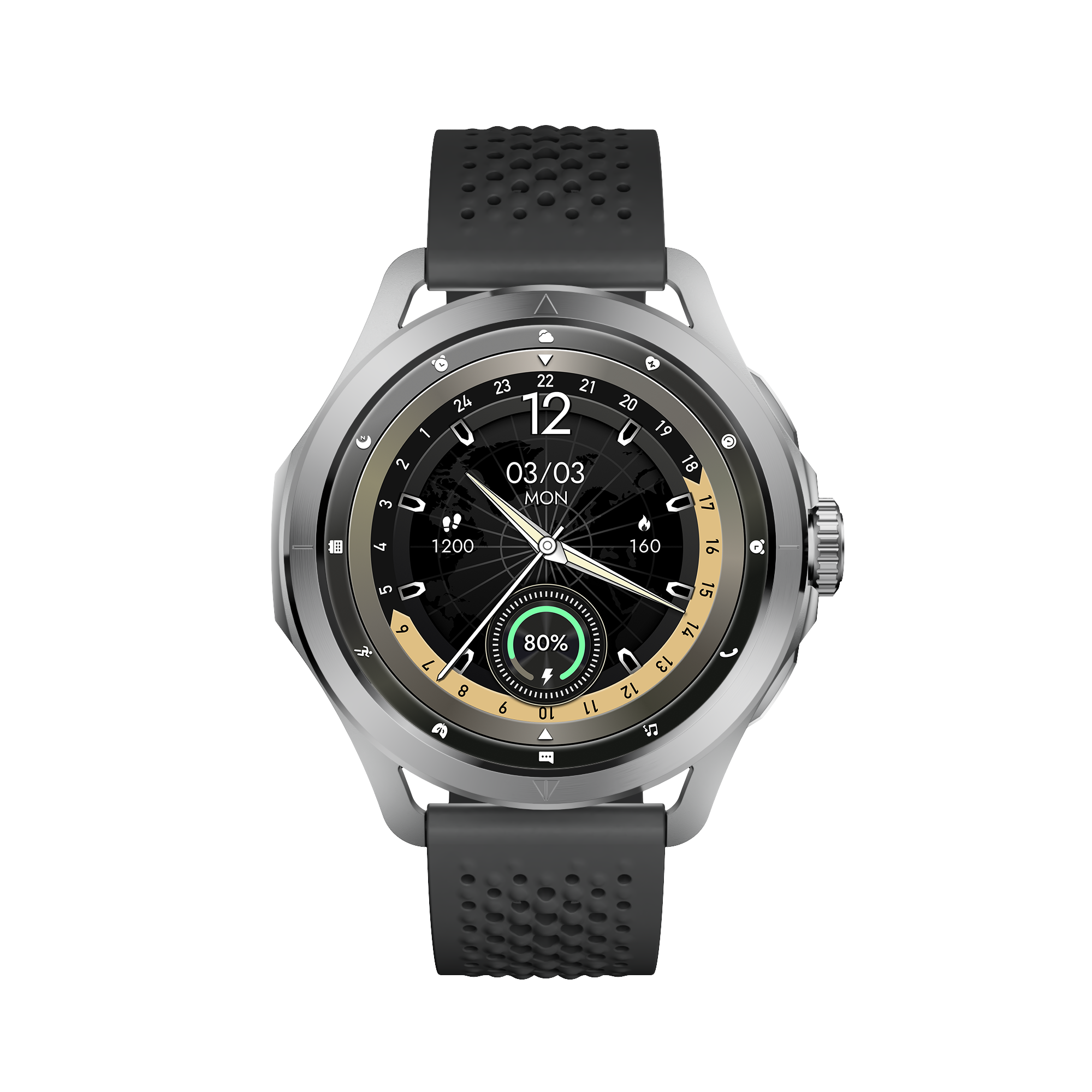 Montre Connectée KALOBEE SK44 Bluetooth Appels Écran HD 1.60"