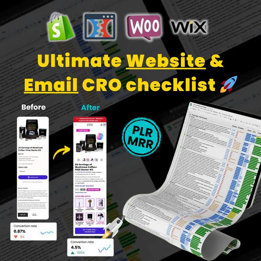 E-commerce CRO Checklist Builder: Website Conversion Optimization
